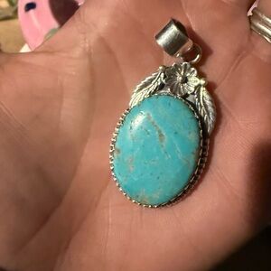 Sterling Silver and Turquoise Pendant